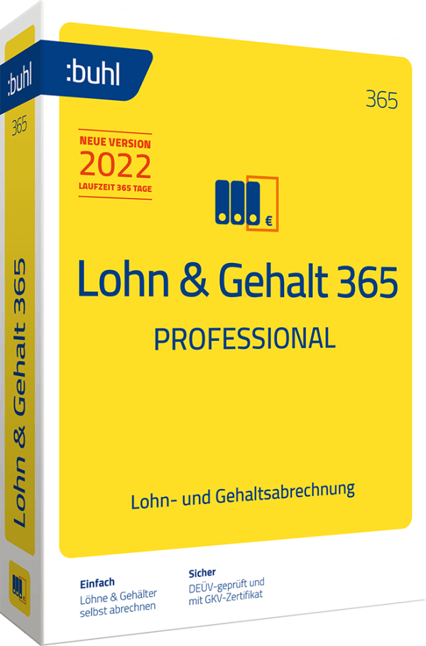 buhl Unternehmer Lohn & Gehalt 365 Professional